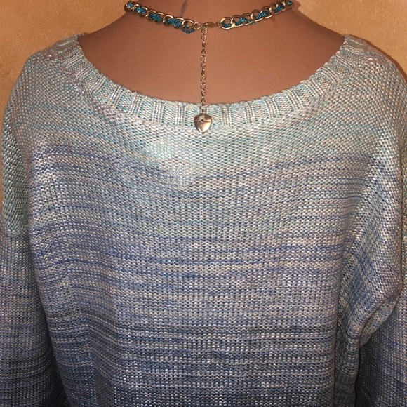Anthropologie Willow & Clay metallic ombré sweater - Picture 7 of 7
